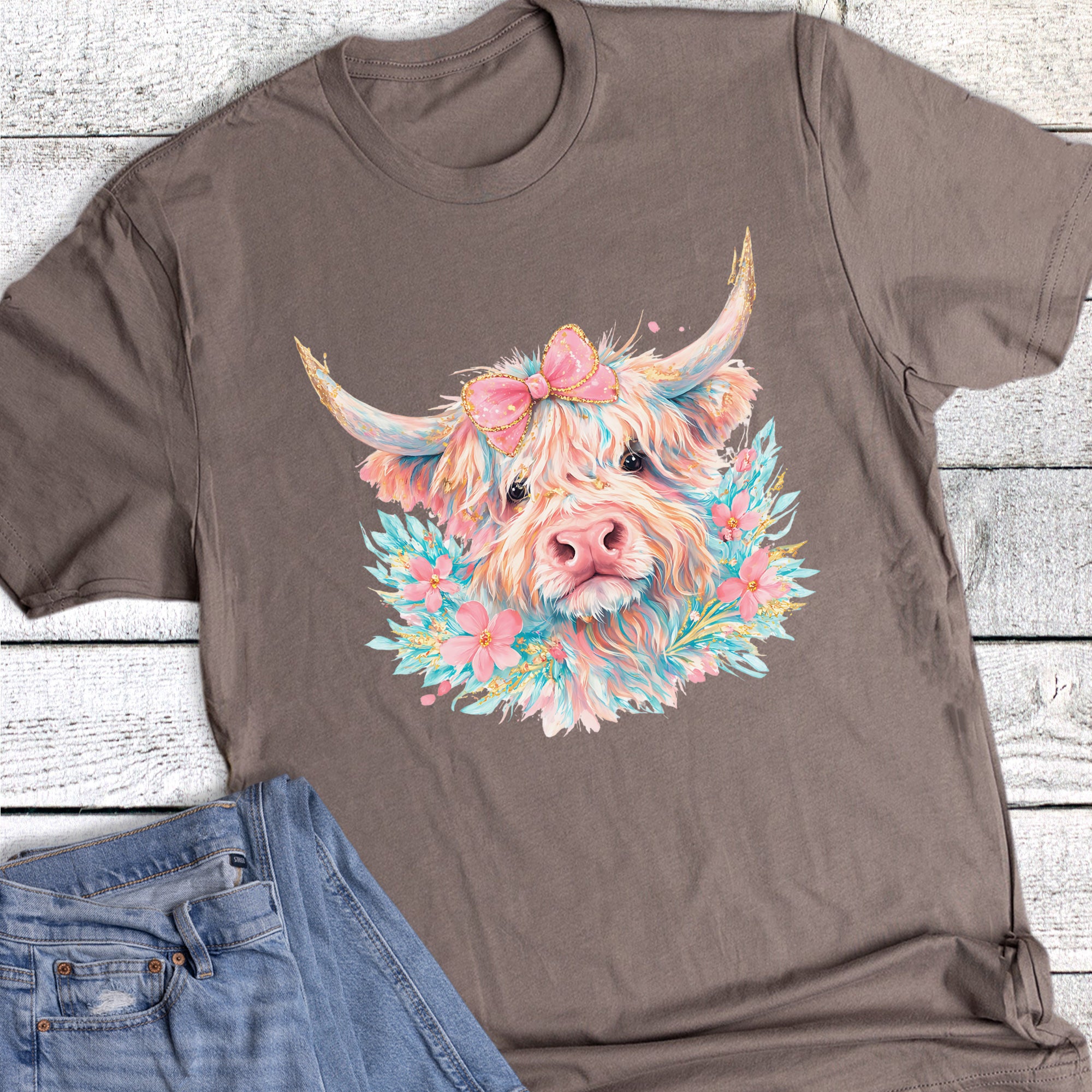 Western Spring Highland Cow