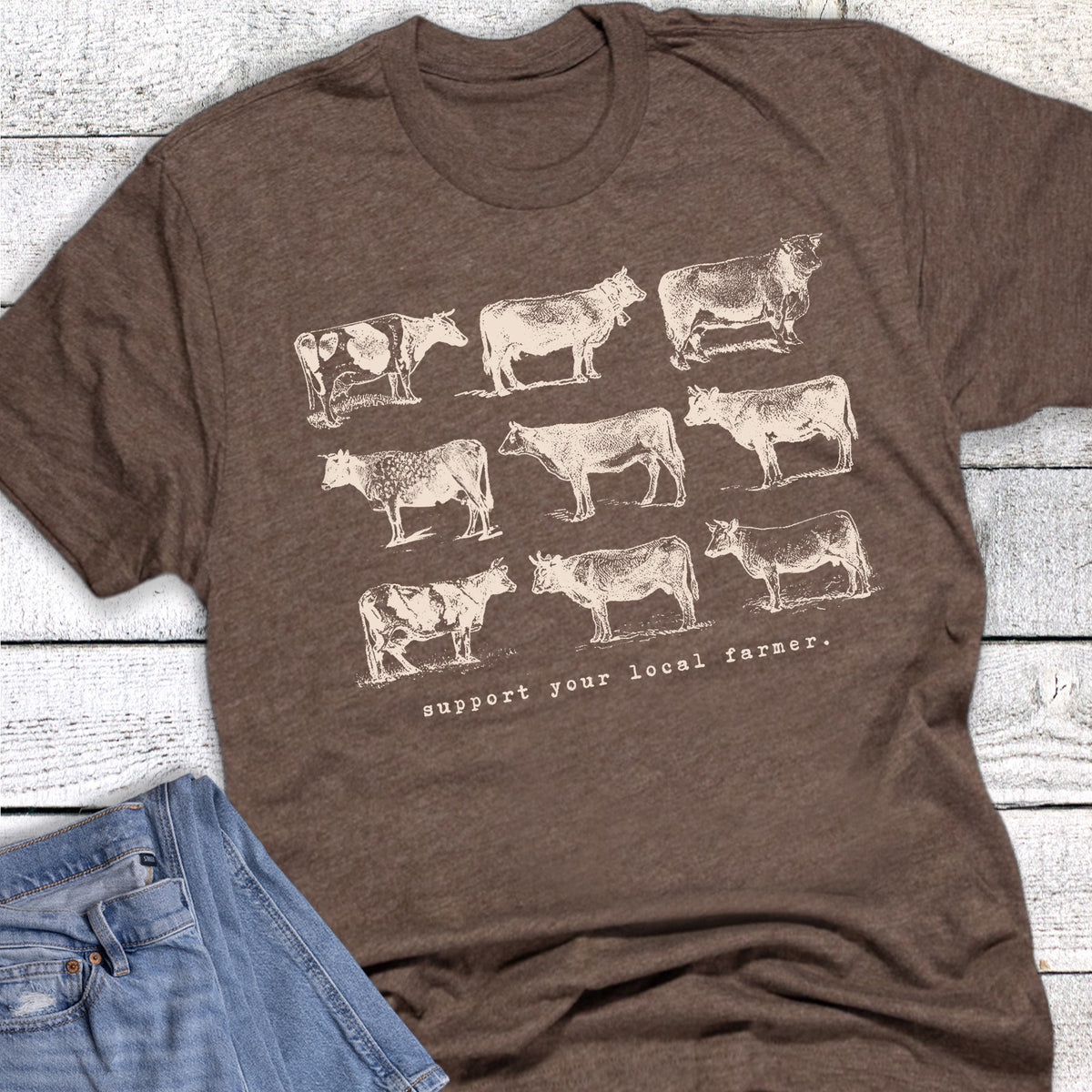 Western Support Your Local Farmer Cows