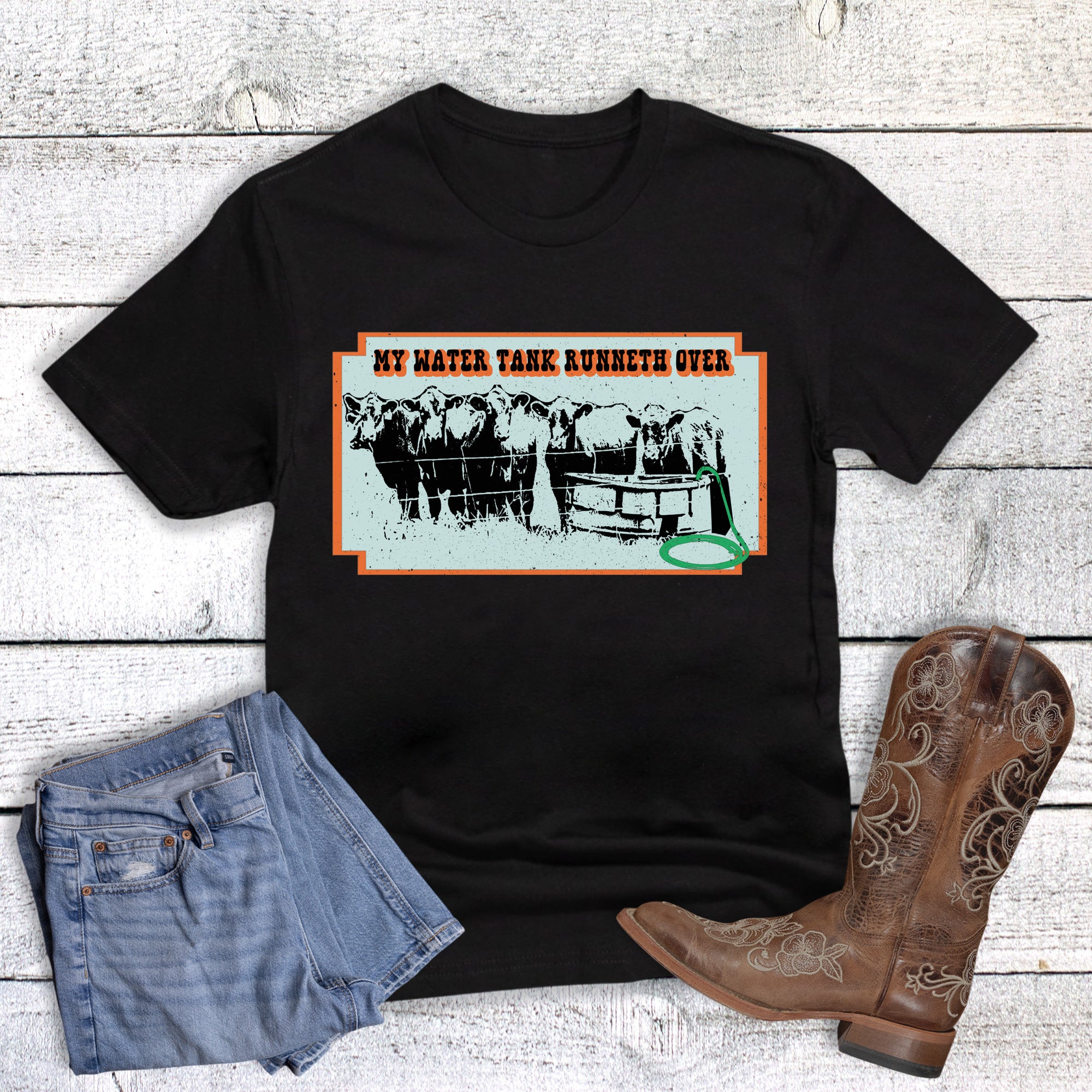 Western Water Tank Run Over Cows